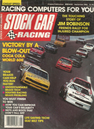 STOCK CAR RACING 1988 SEPT - MARTIN, ROBINSON, Allison's Plane,Hierwarter, INDY